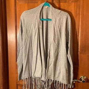 Grey sweater jacket, size L